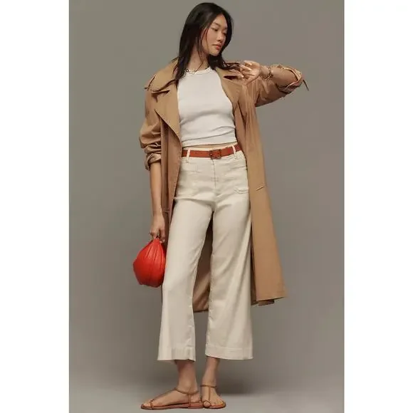 Maeve Cream Wide Leg Pants - Picture 2 of 11